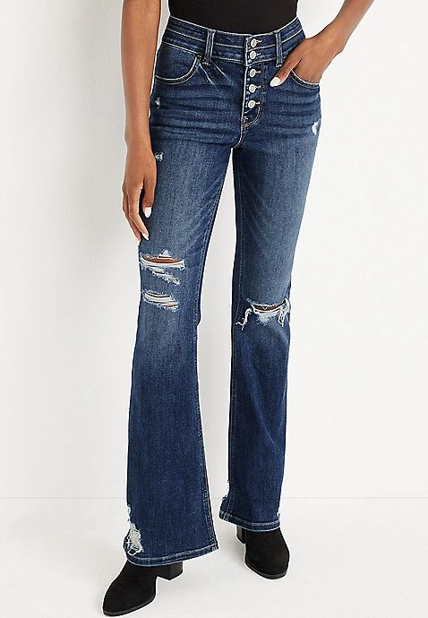 m jeans by maurices™ Cool Comfort Flare Super High Rise Jean | Maurices