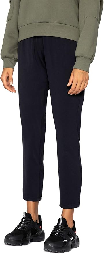 AJISAI Petite/Regular Women's 7/8 Joggers Travel Pants with Pockets Lounge Casual Stretch Workout... | Amazon (US)