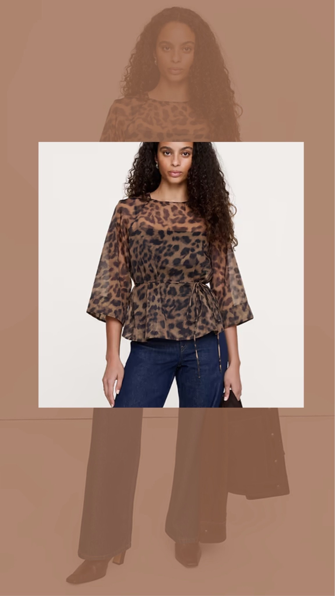 Cute leopard top! Currently 30% off!