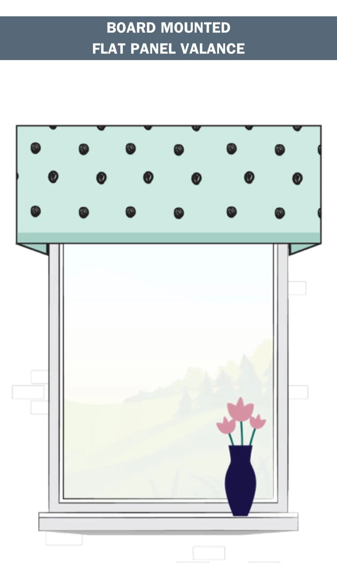 Custom Board Mounted Flat Panel Valance for Windows. Curtain Valance in Any Length, Width & Size.... | Etsy (US)