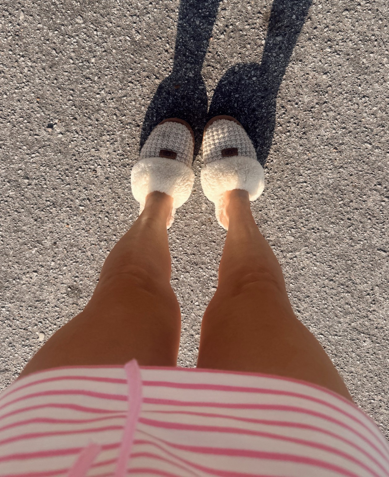 accidentally left the house in my slippers but at least they’re cute🤭