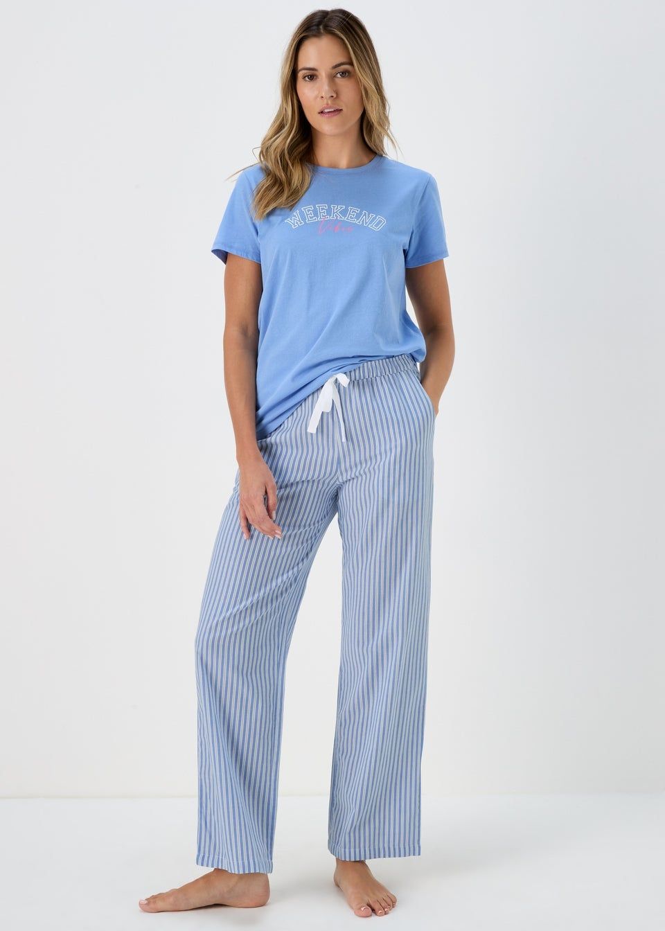 Blue Striped Pyjama Bottoms | Matalan (UK)