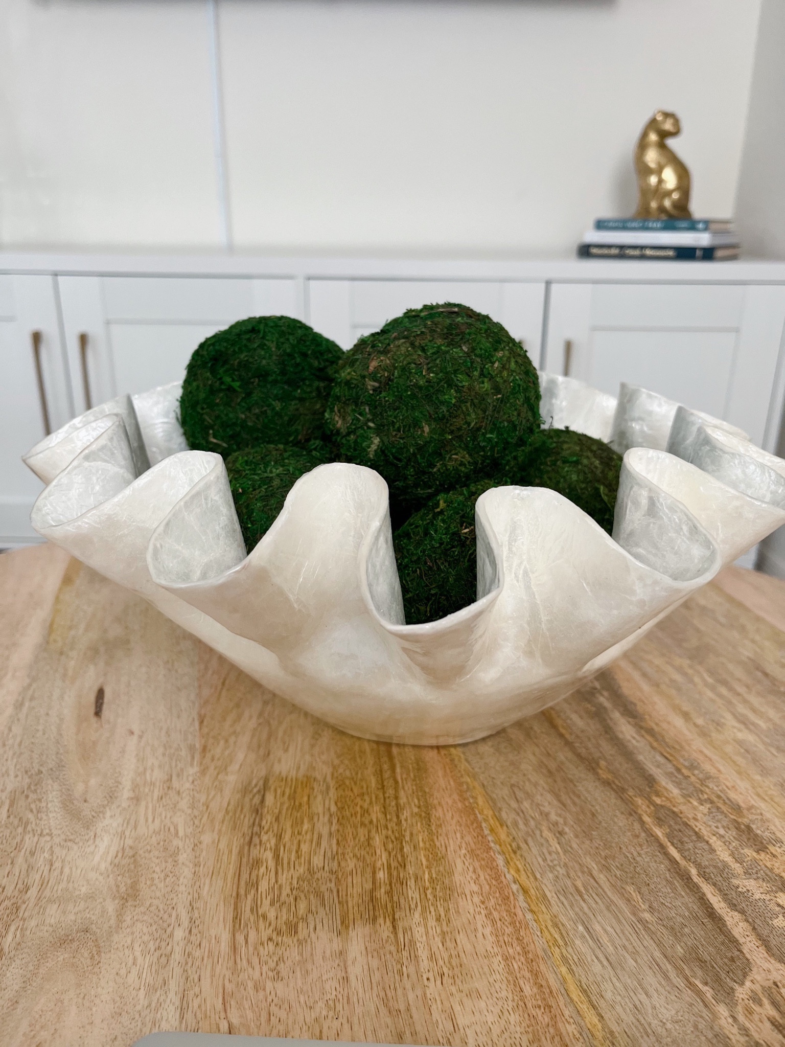 Moss balls coffee table home decor🍃 this looks great if you’re decorating your home for spring🌷

#LTKSeasonal #LTKhome