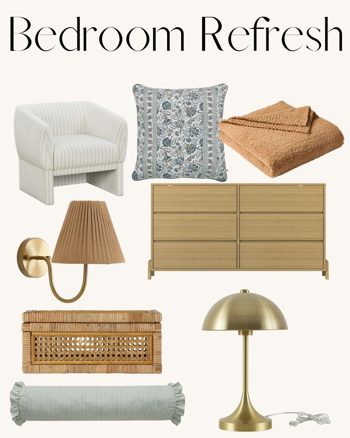 Ready to give your bedroom a refresh? Here are some new home decor pieces to update your space 

#LTKHome #LTKselfcare #LTKmorningroutine