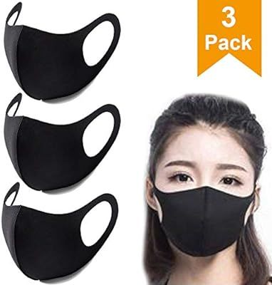 3 Pack Unisex Face Mouth Mask, Washable Reusable Anti Dust Face Mask for Cycling Camping Travel -... | Amazon (CA)