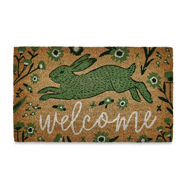 Easter Green Bunny Coir Welcome Mat, by Way To Celebrate | Walmart (US)
