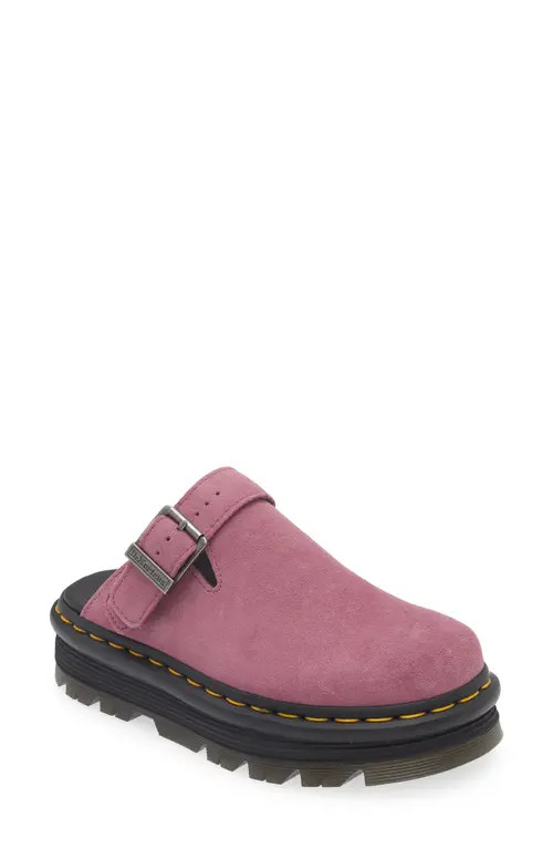 Dr. Martens Zebzag Slingback Clog in Mauve Suede at Nordstrom, Size 11Us | Nordstrom