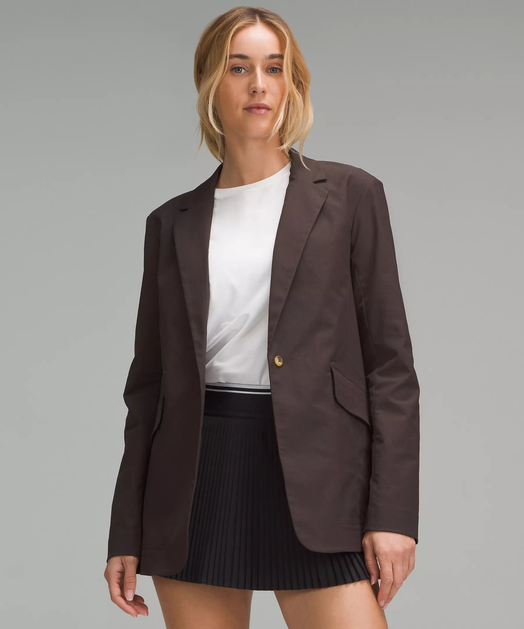 Relaxed-Fit Twill Blazer | Women's Coats & Jackets | lululemon | Lululemon (US)