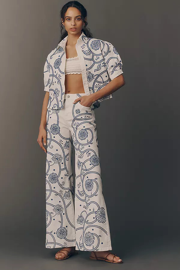 Driftwood Penelope High-Rise Wide-Leg Jeans | Anthropologie (US)