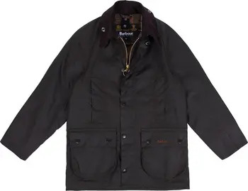 Barbour Kids' Beaufort Water Resistant Waxed Jacket | Nordstrom | Nordstrom