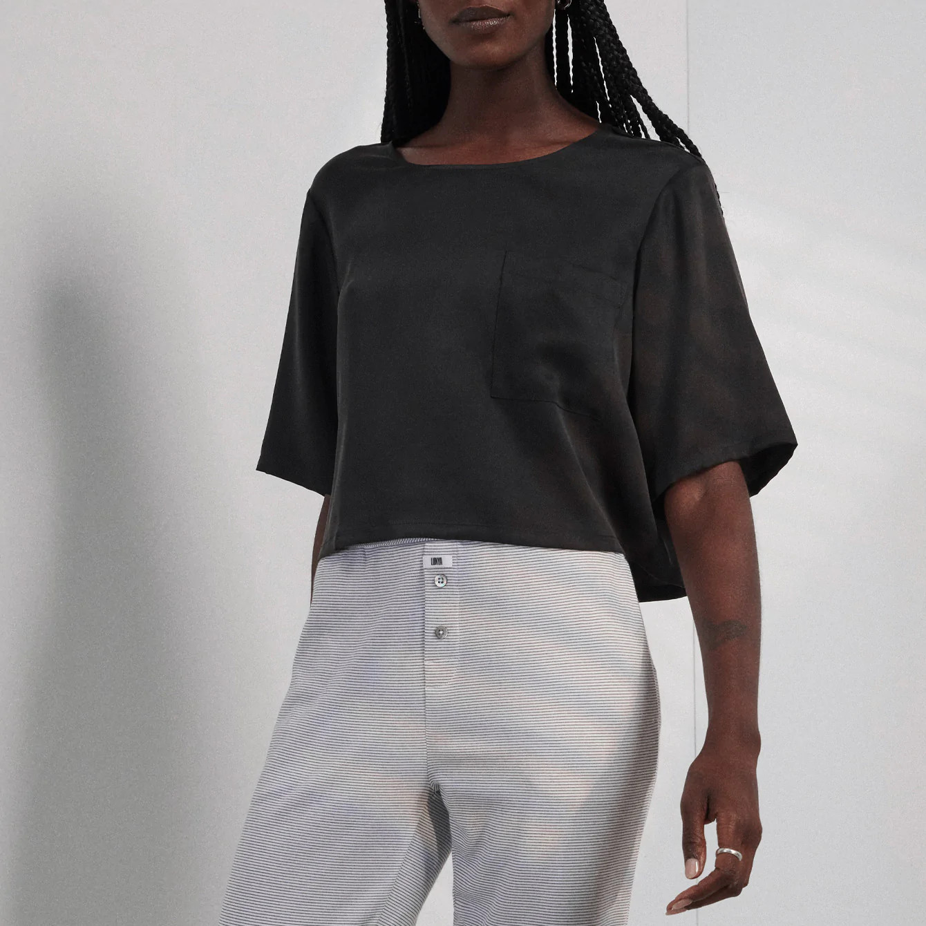 Washable Silk Cropped Tee - Lunya | Lunya