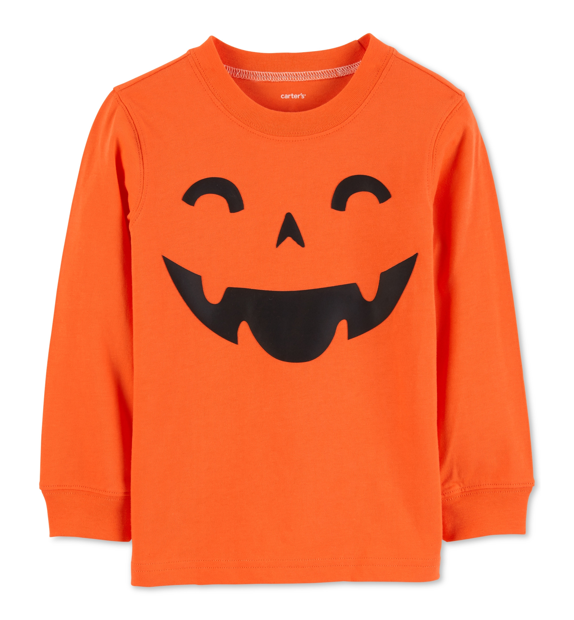 Carter's Boys' Long-Sleeve Halloween Graphic Tee (5T, Orange Pumpkin) | Walmart (US)