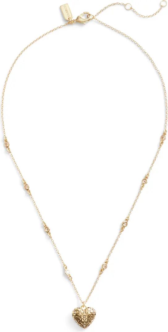 Signature Heart Crystal Pendant Necklace | Nordstrom