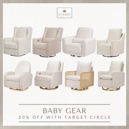 nursery rockers are on sale for 20% at target for select target circle users! if you can see the coupon in your app, don’t wait! nursery glider sale | nursery chair | nursery sale

#LTKfamily #LTKbaby #LTKsalealert