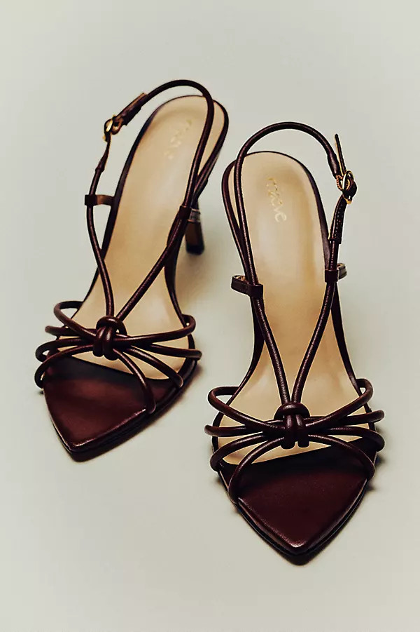 Aleah Strappy Pointed-Toe Heels | Anthropologie (US)