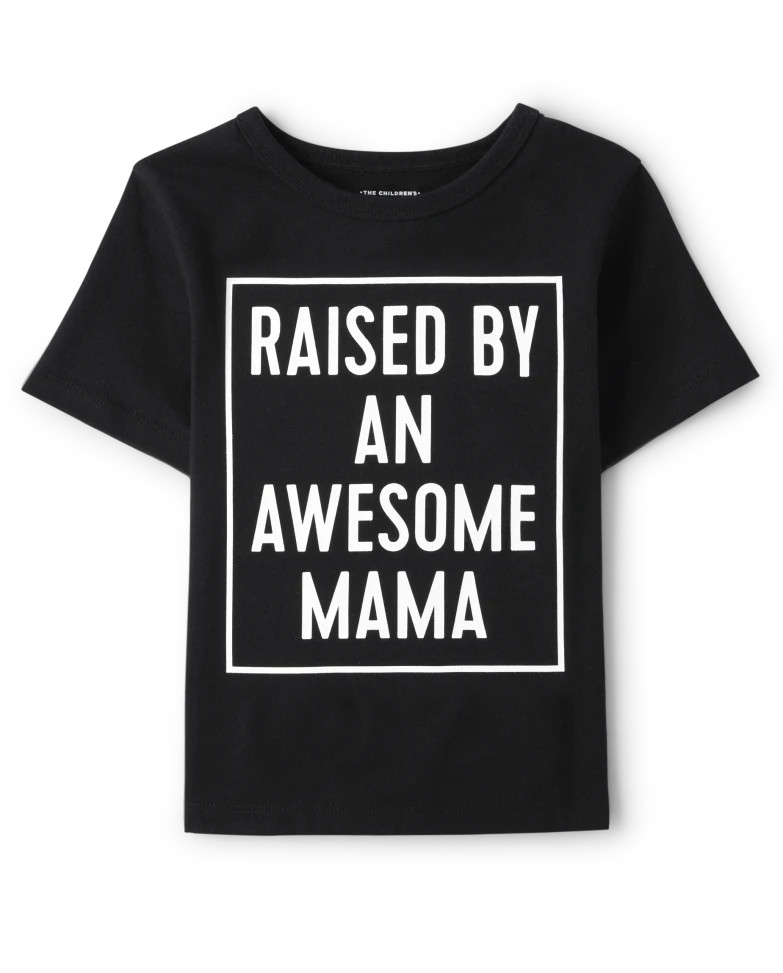 Baby and Toddler Boys Mama Graphic Tee - black | The Children's Place