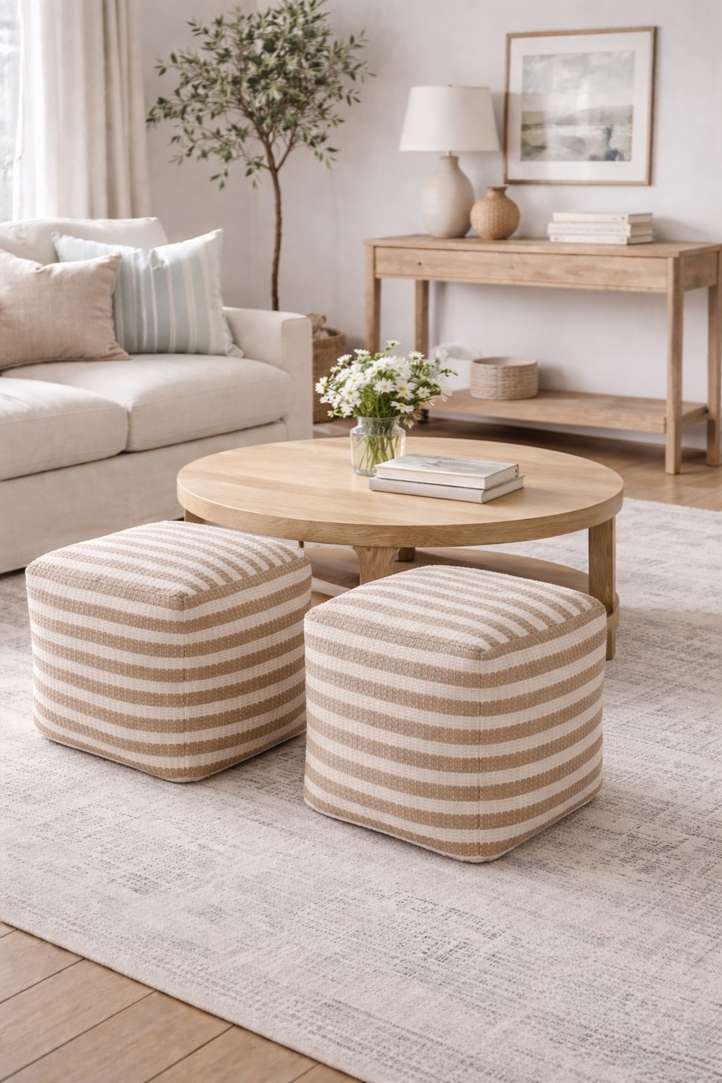 These little ottomans are only $47 and this coffee table is 50% off right now!!!

#LTKHome #LTKSaleAlert