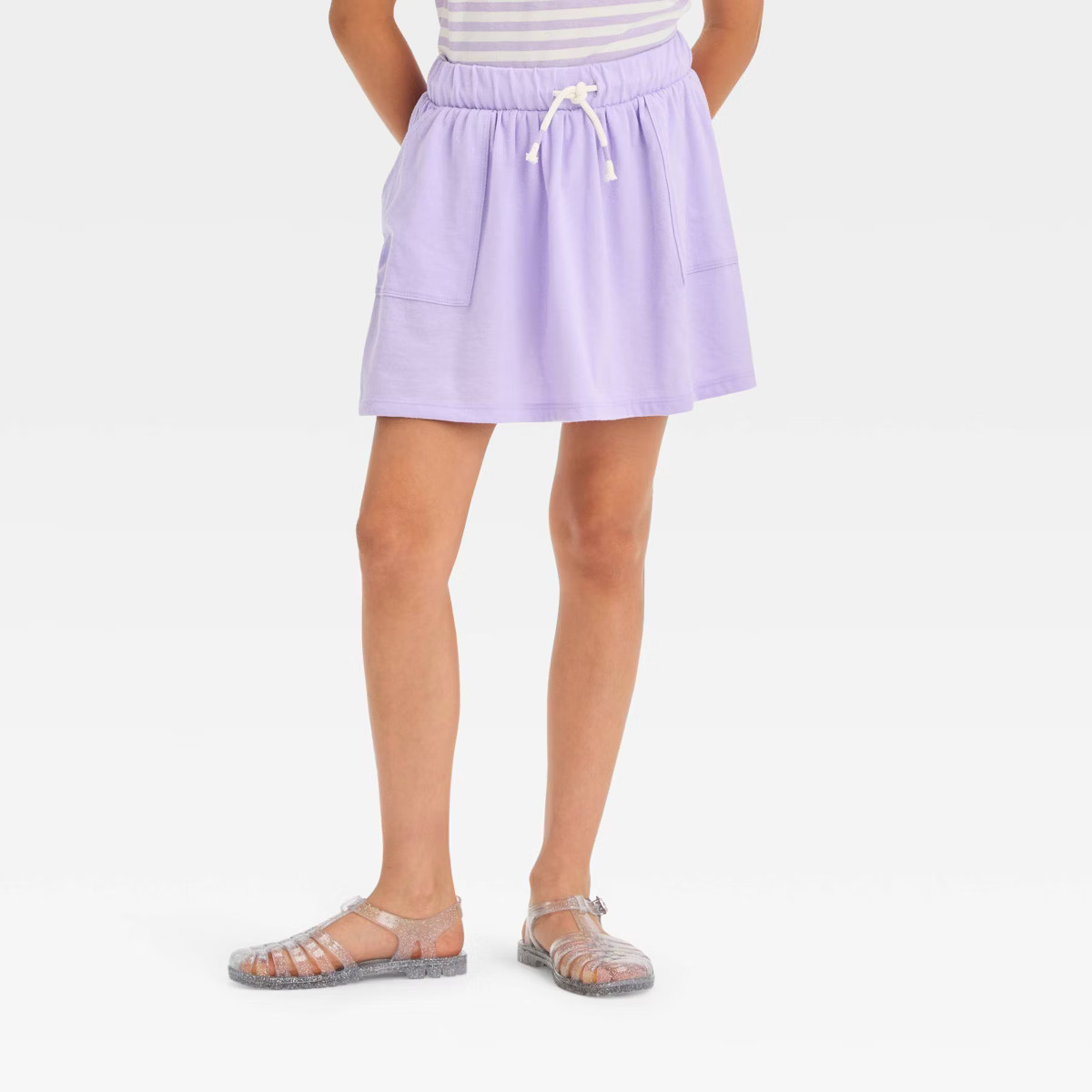 Girls' Knit Patch Pocket Skort - Cat & Jack™ | Target