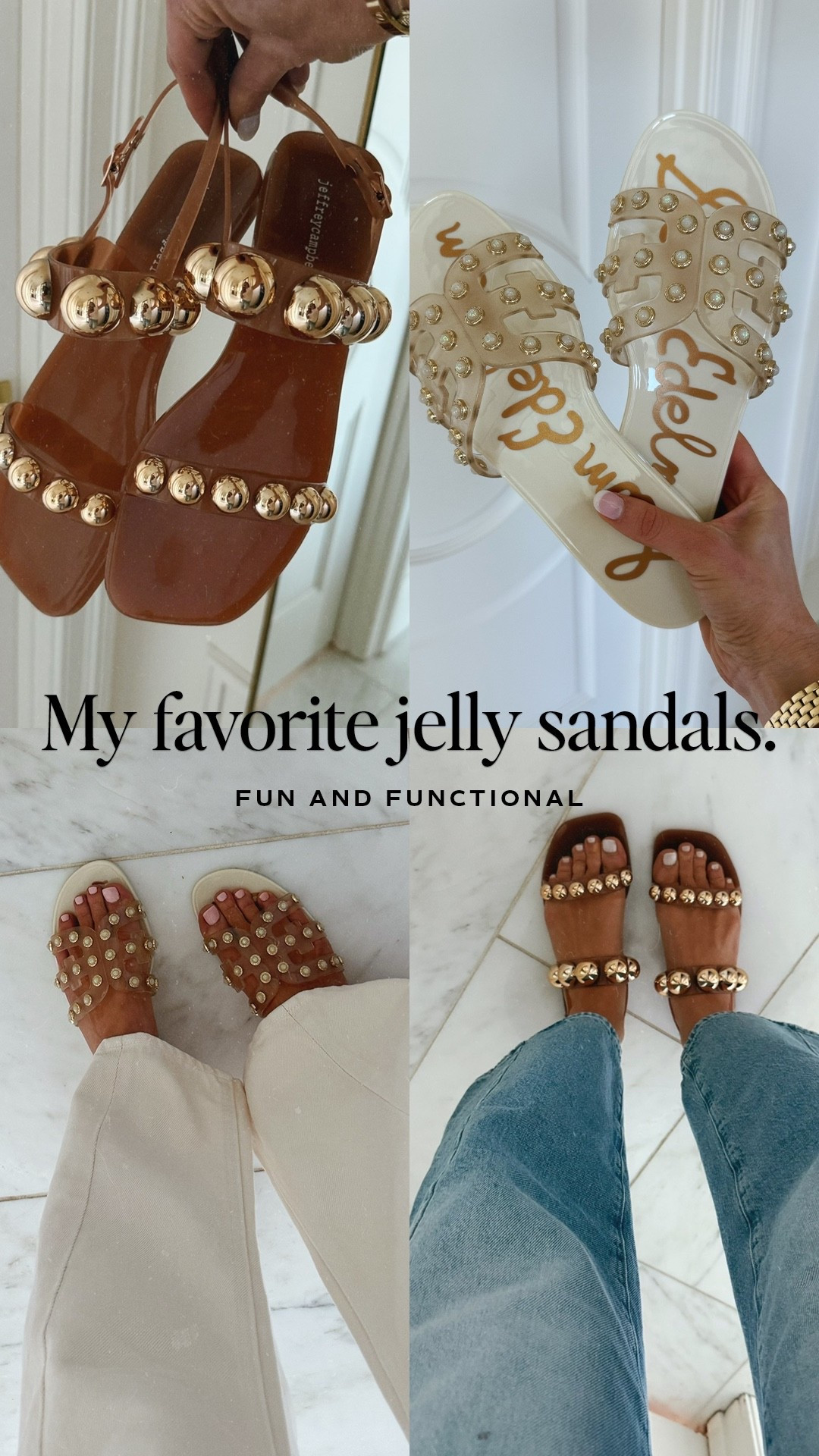 The perfect pairs of jelly sandals for shorts and sundresses. 

#LTKootd #LTKSeasonal