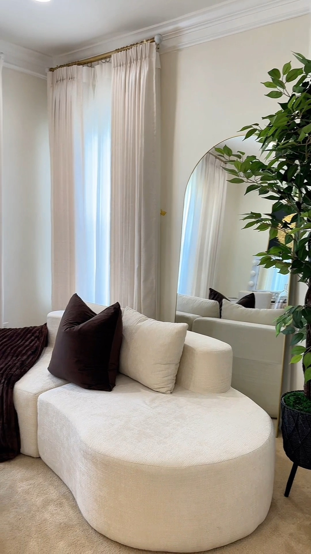 If you’re thinking of the right curtain for your space, this is just perfect 👌 
Needed to switch up the curtain in the lounge area of our bedroom and this just transformed the whole look of the space 😍 it opened it up nicely

#LTKHome #LTKmomlife #LTKdayinmylife