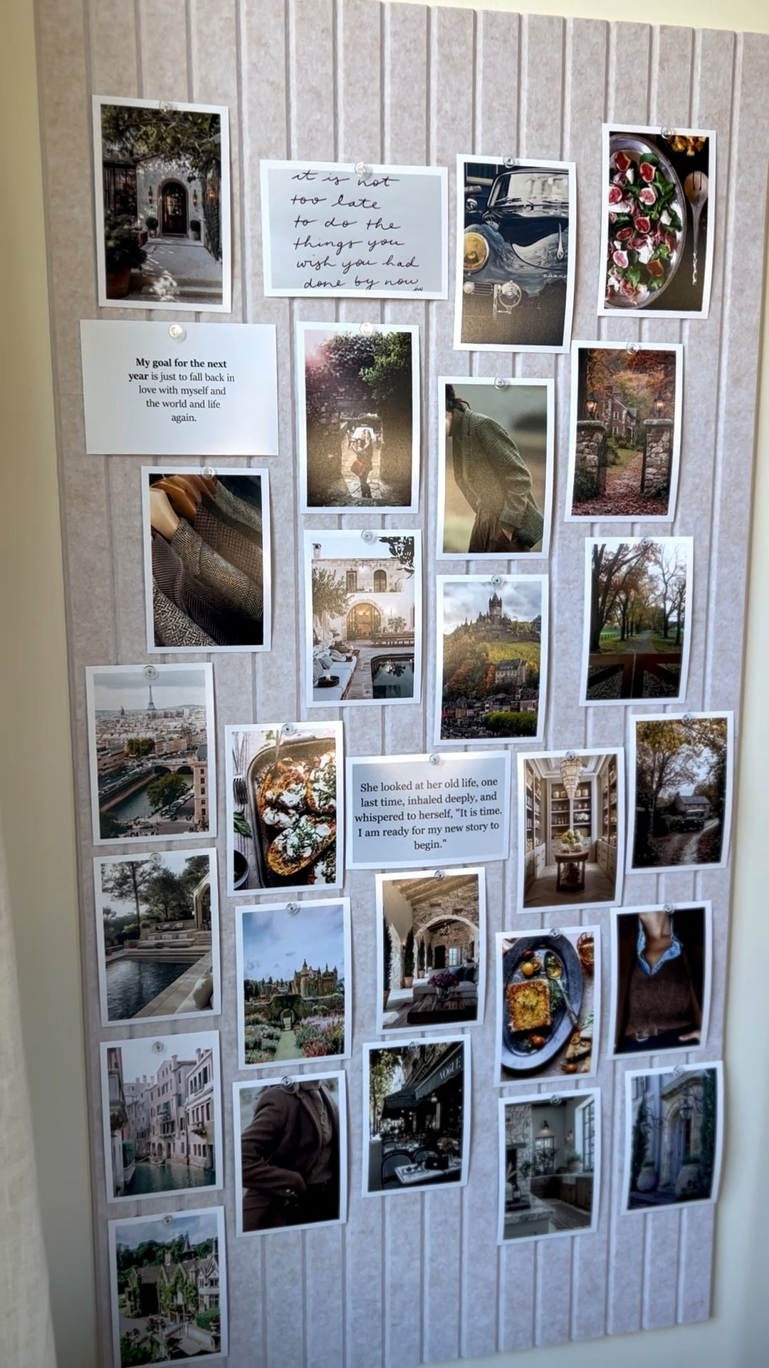 I wanted to fill some space on the wall in my office, so I created this vision board and I absolutely love how it turned out! I ordered the 12 pack large felt bulletin board in the color “Oatmeal” and printed the photos through Mpix Photo Lab online with a white border for a clean, cohesive look. 

#LTKHome #LTKdayinmylife