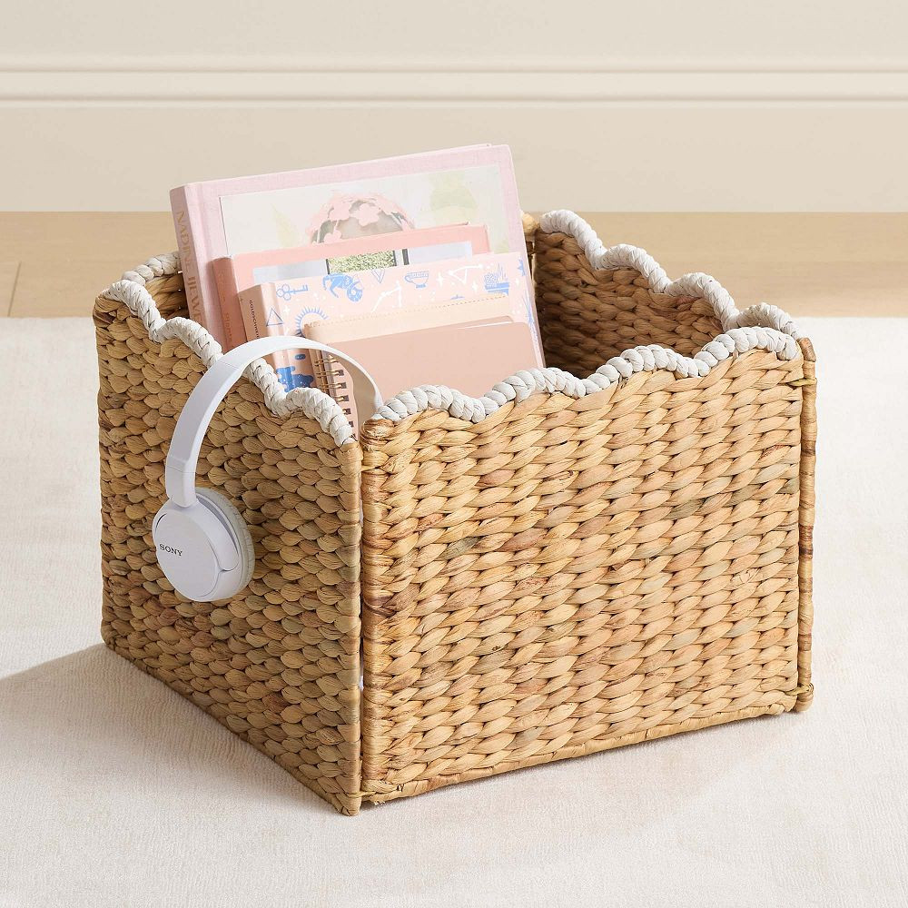 Hudson Scallop Basket (12"x9.5") | Pottery Barn Teen