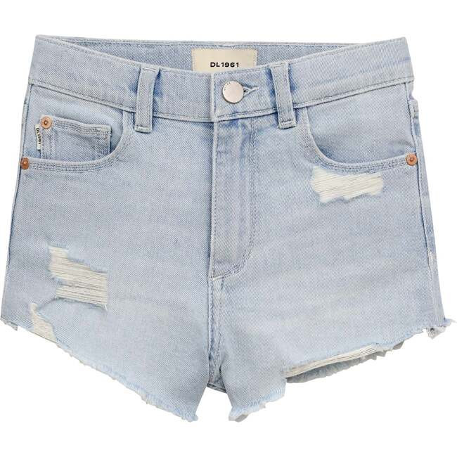 DL1961 | Lucy Shorts Girl, Poolside Distressed (Multicolor, Size 14Y) | Maisonette | Maisonette