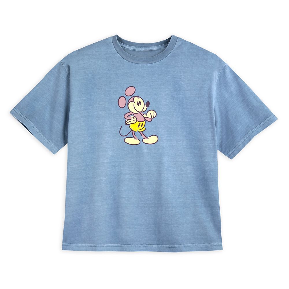 Mickey Mouse Genuine Mousewear T-Shirt for Women – Blue | Disney Store