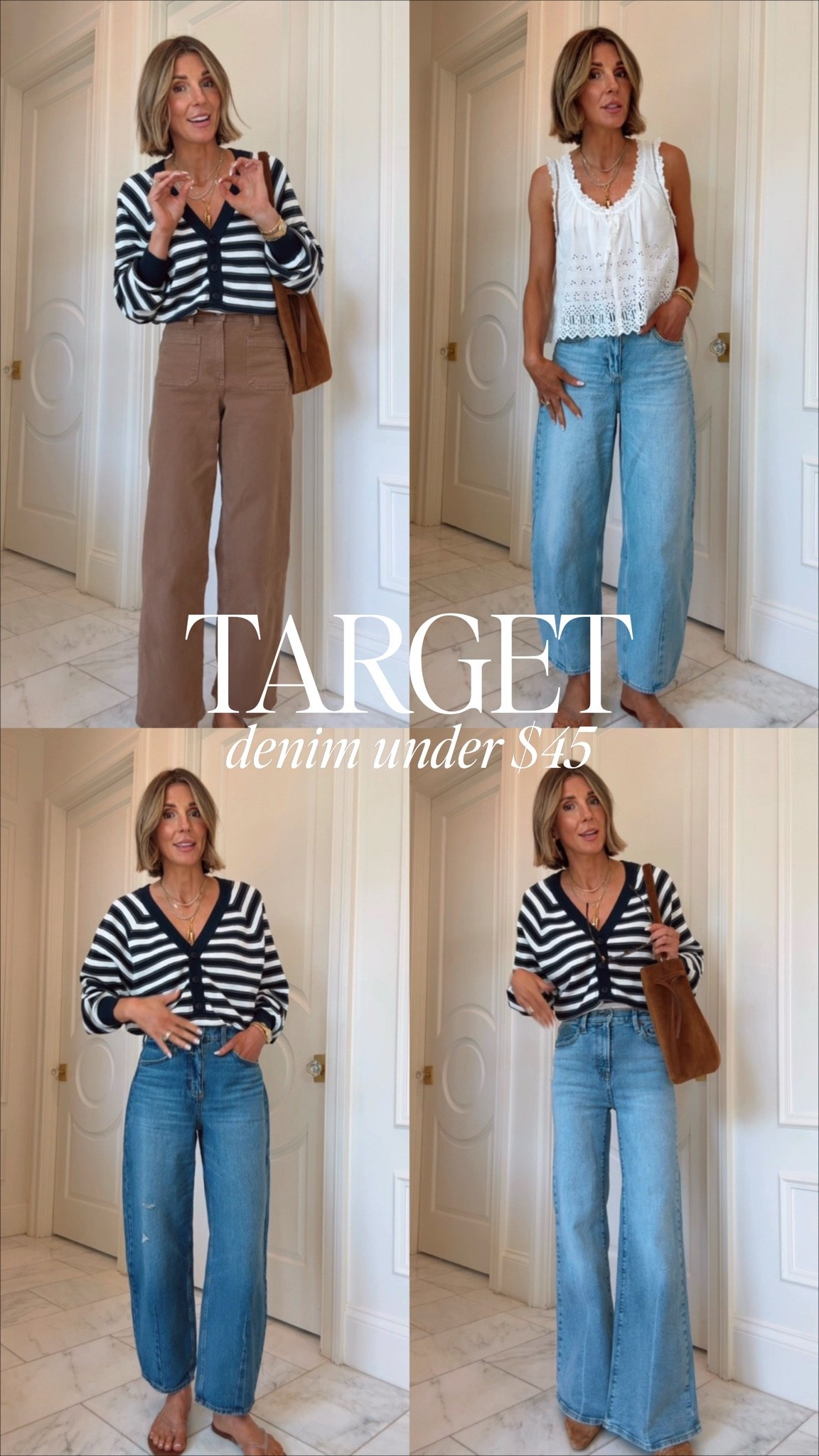@Target denim finds under $50 I'm wearing size 2 and I'm 5'7 for reference