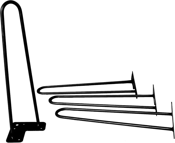 Industrial By Design - 12” Hairpin Furniture Legs – Dressers, Credenza, Bed, Nightstand, End ... | Amazon (US)