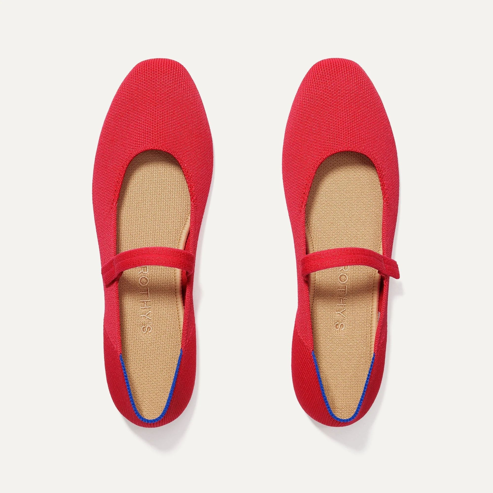 The Square Mary Jane in Lollipop Red | Women's Shoes | Rothy's