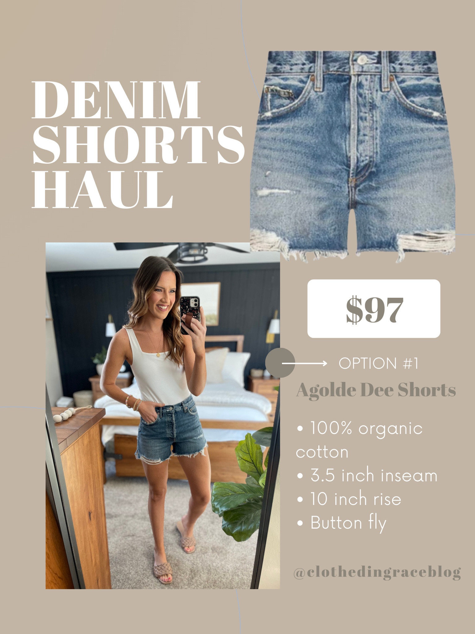 Denim shorts roundup 

Wearing a 26 in these 
Small bodysuit 

#LTKstyletip #LTKunder100 #LTKFind