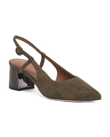 Suede Song Slingback Heels | TJ Maxx