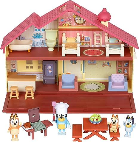 Bluey Mega Bundle Home, BBQ Playset, and 4 Figures | Amazon Exclusive | Amazon (US)