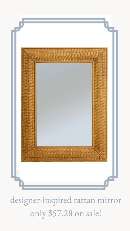 A rattan mirror does more than just reflect light into a room – it adds depth, texture and interest to your home.
Take a closer look at this gorgeous designer-inspired mirror!

#LTKSaleAlert #LTKStyleTip #LTKFindsUnder100
