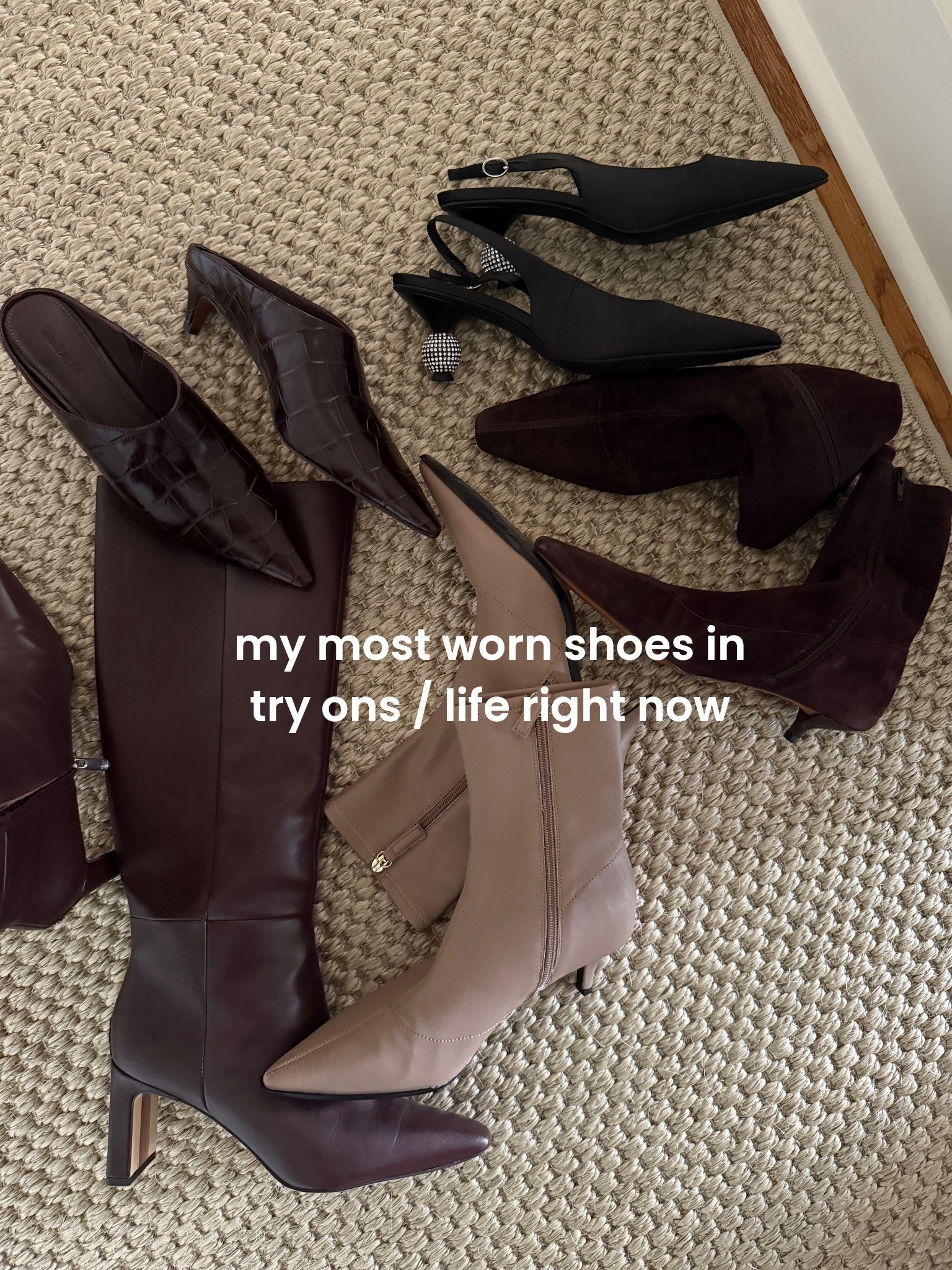 Most worn boots and easy shoes…lots on sale! 