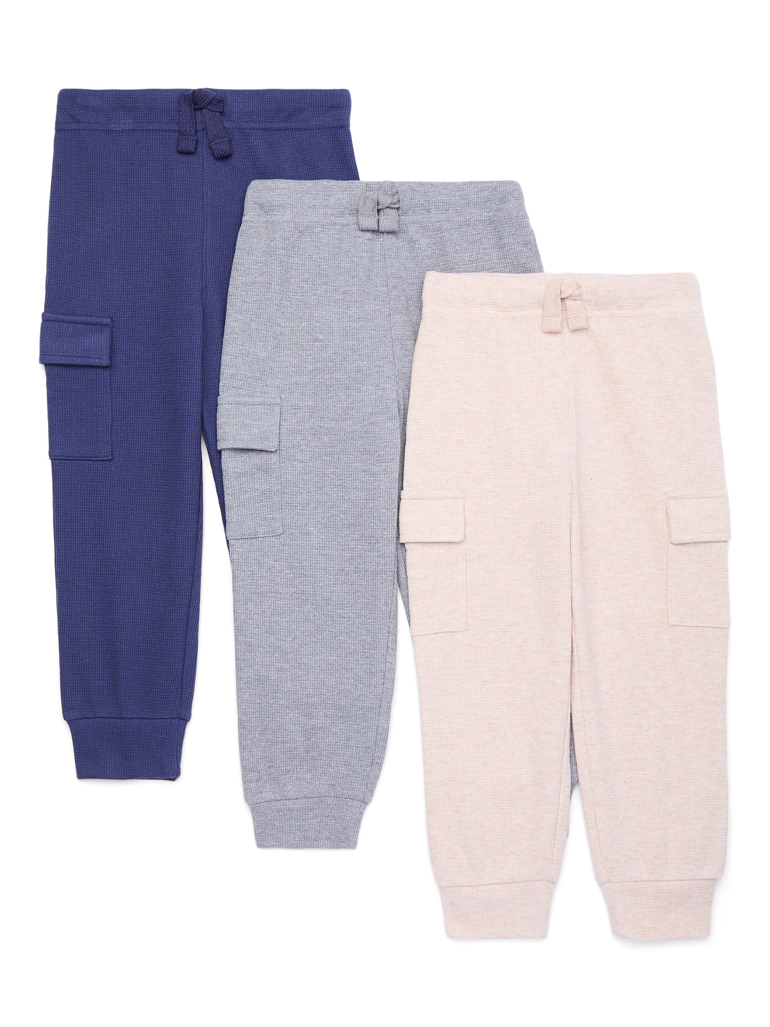 Garanimals Toddler Boy Thermal Cargo Joggers Multipack, 3-Pack, Sizes 18M-5T - Walmart.com | Walmart (US)