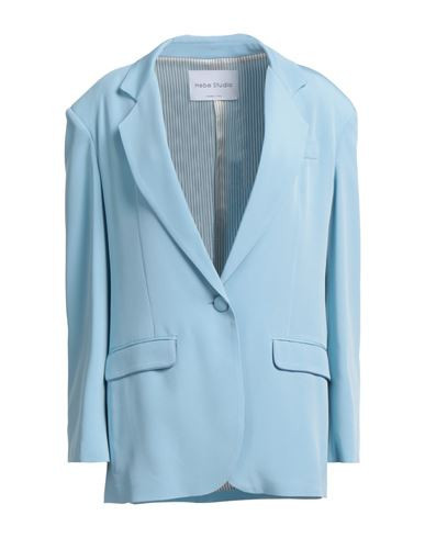Hebe Studio Woman Blazer Sky blue Size 0 Acetate, Silk | YOOX (US)