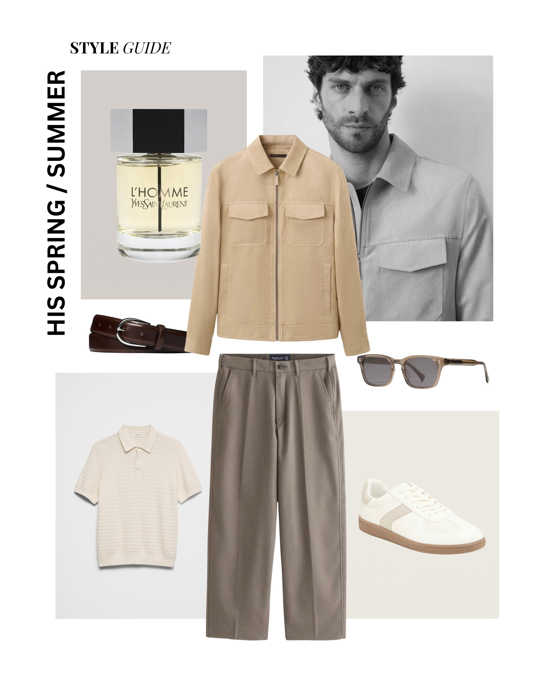 His Spring/Summer Style Guide The Sunday Afternoon Edit #HisStyleGuide #MensFashion #SpringSummer2026 #MensOOTD #NeutralMenswear #LayeredLooks #KnitPolo #OvershirtStyle #WideLegTrousers #WhiteSneakers #YSL #LHommeYSL #MenswearDaily #StyleInspo #ElevatedCasual #QuietLuxury #CleanAesthetic #MensFashionInspo #SoftNeutrals #SpringMenswear 

 #LTKootd #LTKBeauty #LTKMens