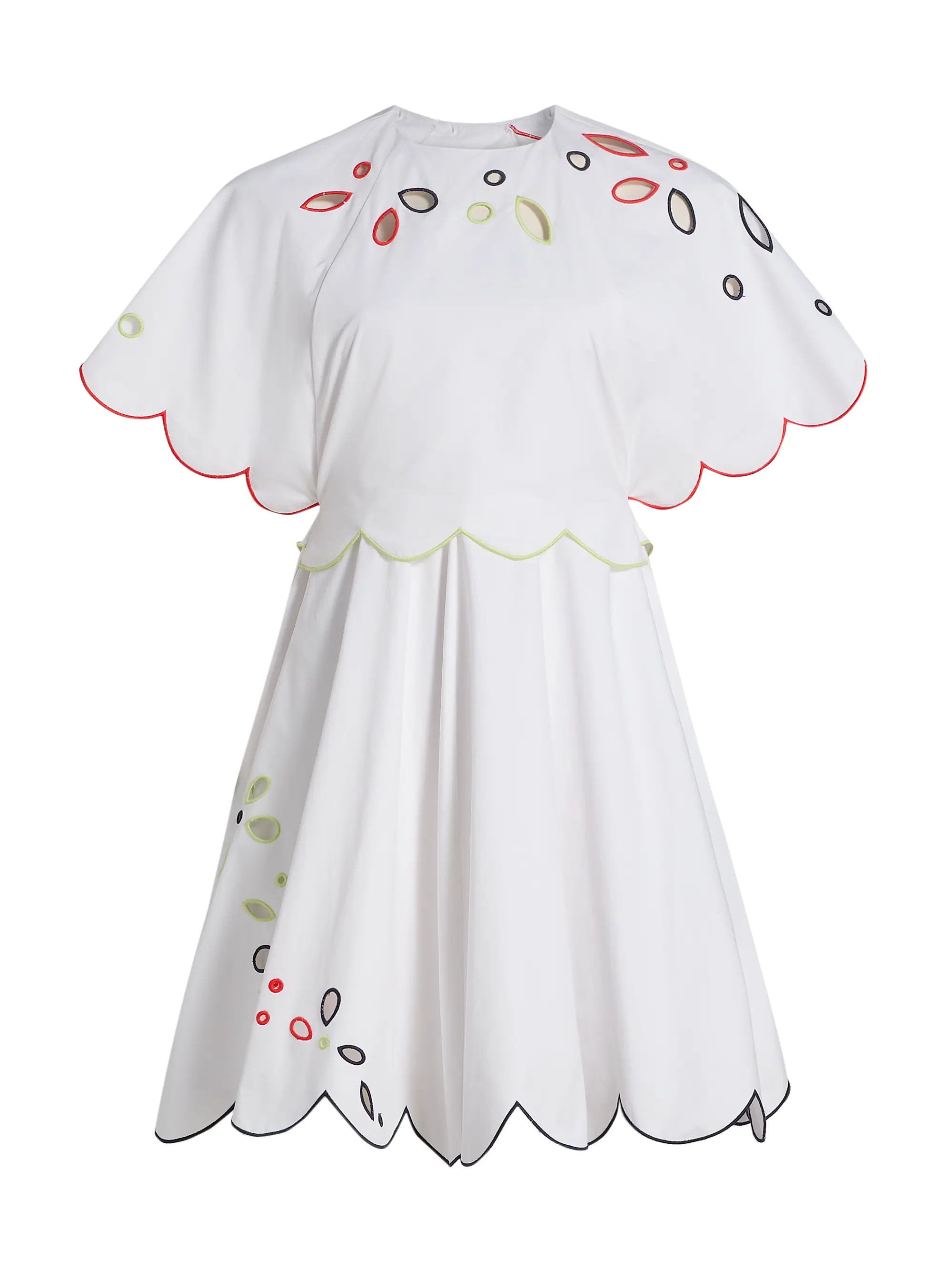 Buttercup Scalloped Cotton Minidress | Saks Fifth Avenue