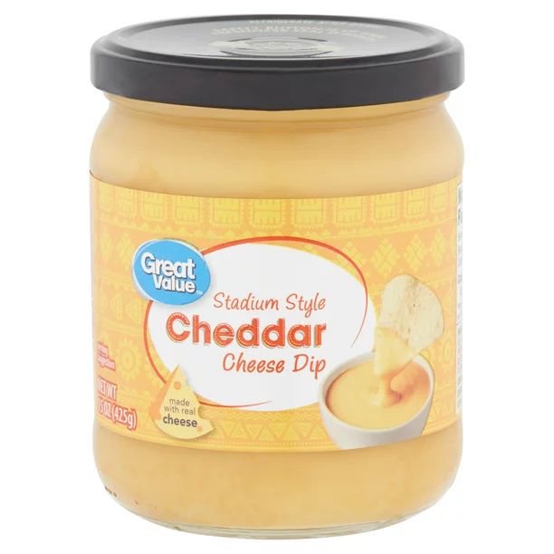 Great Value Stadium Style Cheddar Cheese Dip, 15 oz - Walmart.com | Walmart (US)