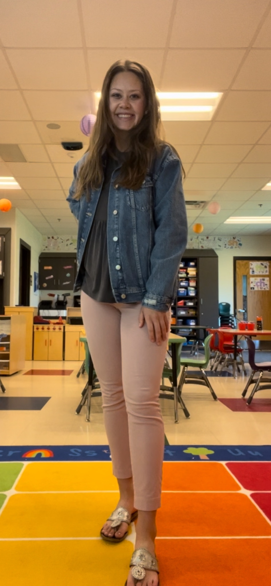 Teacher outfit! Old navy pixie pants are the best work pants! Im wearing a size 2  

#LTKshoecrush #LTKfit #LTKFind