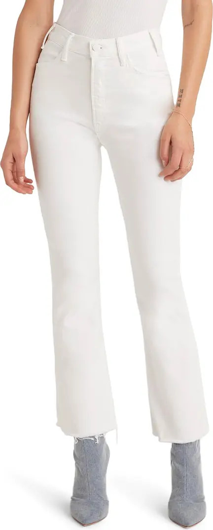 The Hustler High Waist Fray Hem Ankle Bootcut Jeans | Nordstrom