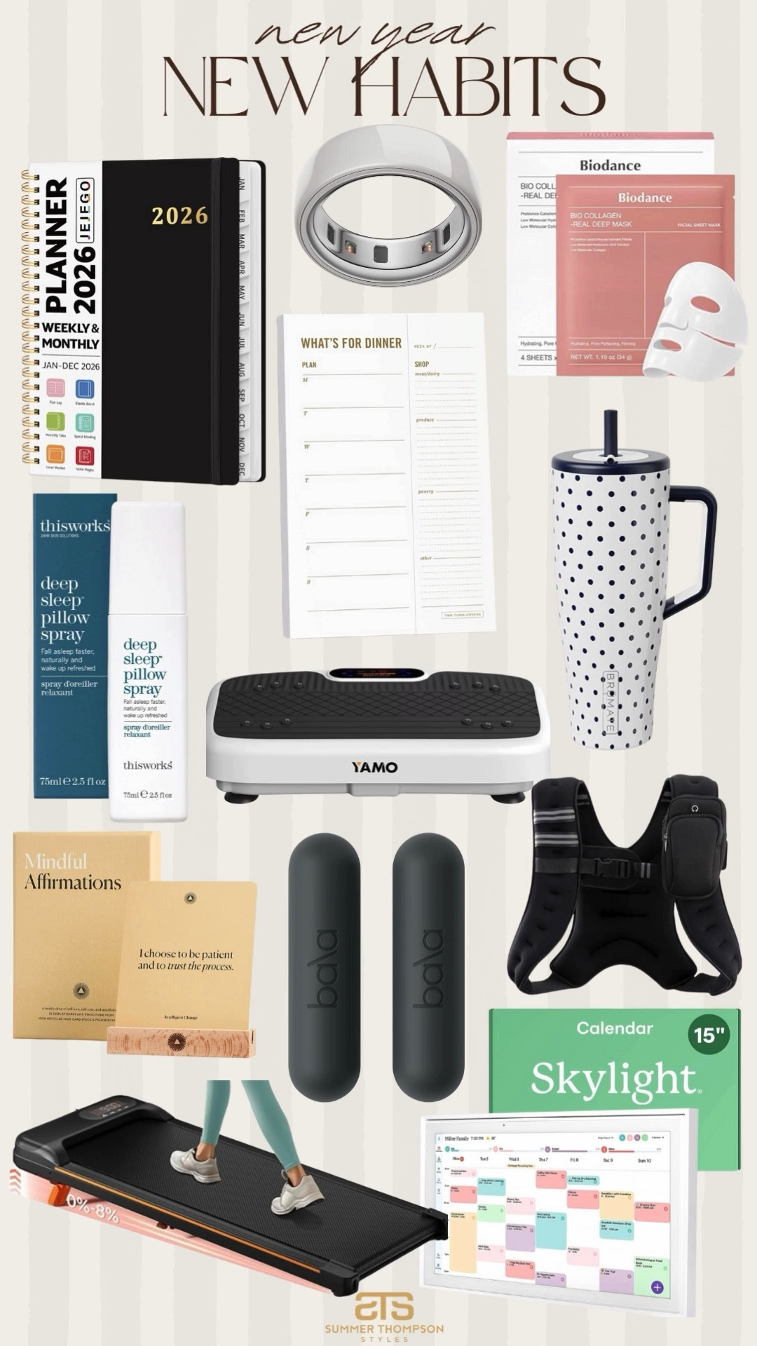 New year, new habits! 

Fitness. Health. Sleep. Weights. Water. Hydration. Planner. Organization. New year resolutions. Trending. Best sellers. Viral. Affordable  

#LTKFindsUnder100 #LTKFindsUnder50 #LTKSeasonal