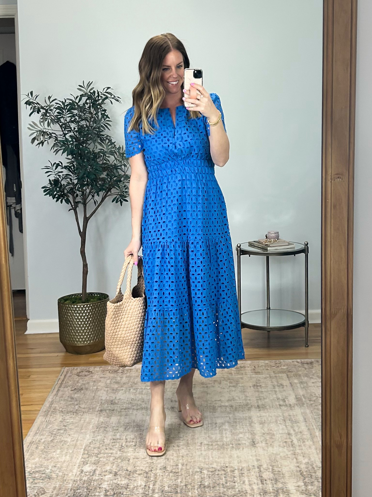 This maxi dress is so pretty and could be worn for work, school, spring and summer events. Also looks cute with sneakers for a casual outfit! I am 5’5” 125 lbs wearing size small  

resort wear. Vacation outfits.
Summer dresses. Floral dresses. Spring dresses. European vacation. Eyelet dress. Party dresses.
Cruise outfits.

#LTKWorkwear #LTKFindsUnder50 #LTKSeasonal