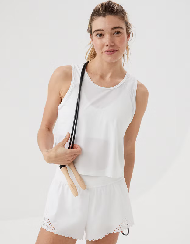 OFFLINE By Aerie Sweat Sesh Cropped Tank Top | Aerie