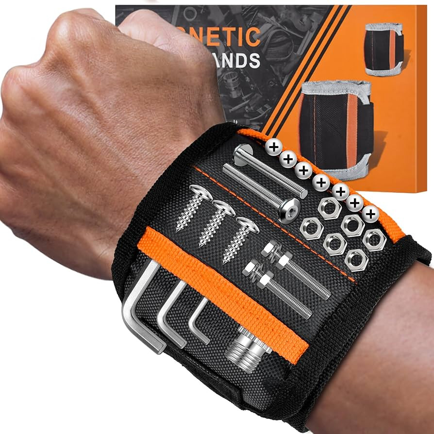 Tmacker Stocking Stuffers Magnetic Wristband for Tools Holding Screws Nail Drill Bits-Adjustable ... | Amazon (US)