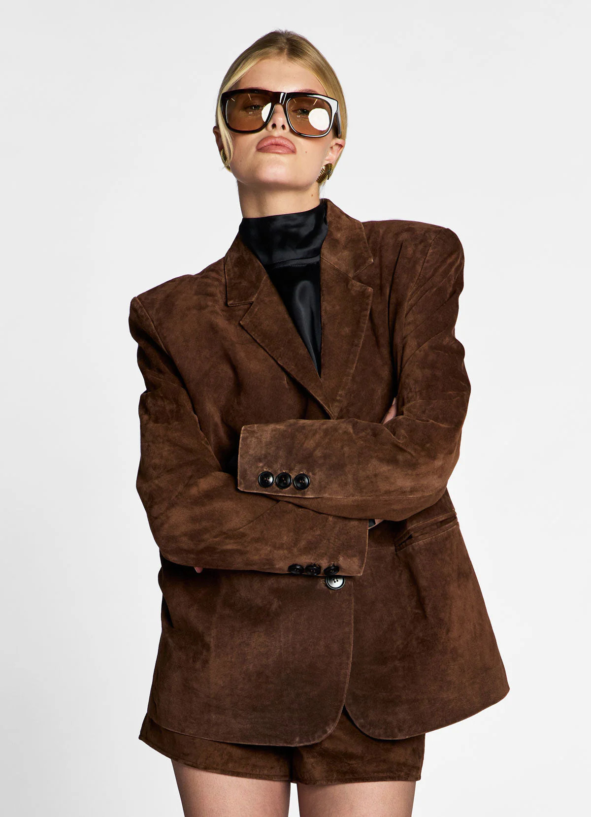 Brown Suede Blazer | DE SAVARY LONDON