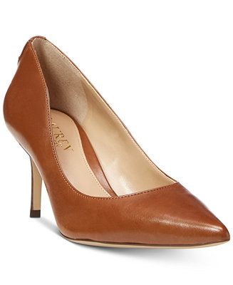 Lauren Ralph Lauren Women's Lanette Pointed-Toe Pumps  & Reviews - Heels & Pumps - Shoes - Macy's | Macys (US)