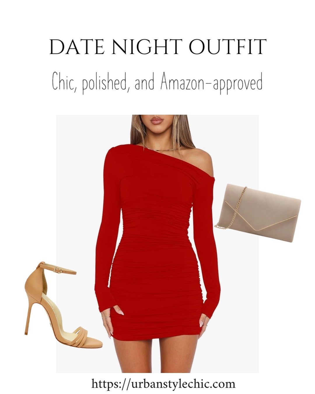 Valentine’s night outfit 💘 romantic date night look with a chic dress, heels, and accessories. Perfect Valentine’s Day dinner outfit to shop now.#LTKFindsUnder100 

#LTKWedding #LTKootd #LTKValentine